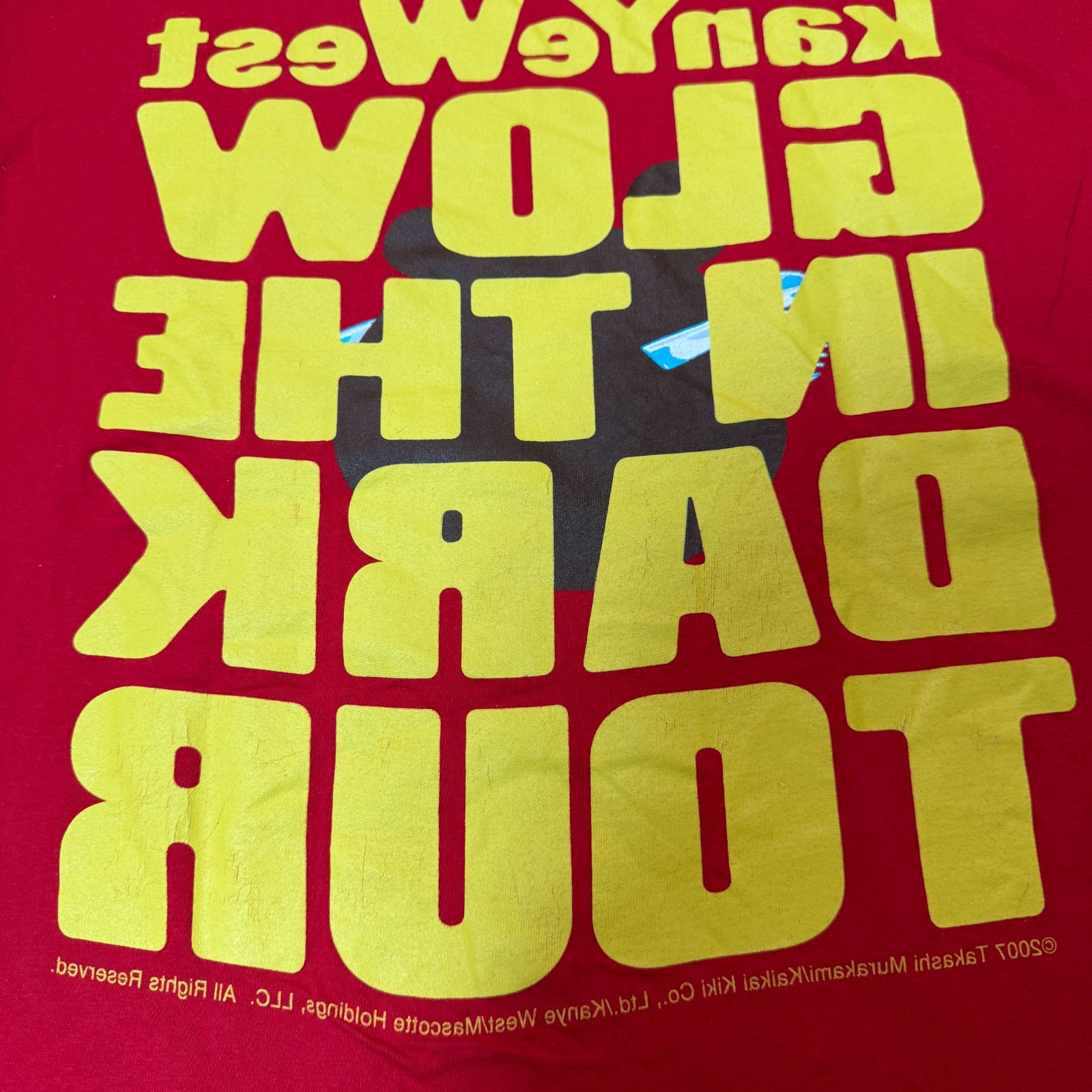 00s Y2K Kanye west 村上隆 GLOW IN THE DARK TOUR 2007 Tシャツ L