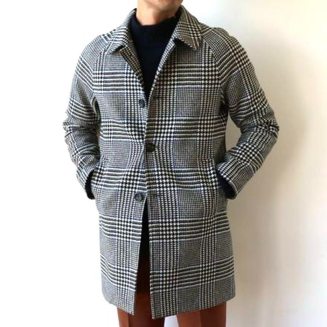 極美品 CIRCOLO1901 グレンチェック 定番ジャージー生地 ステンカラー