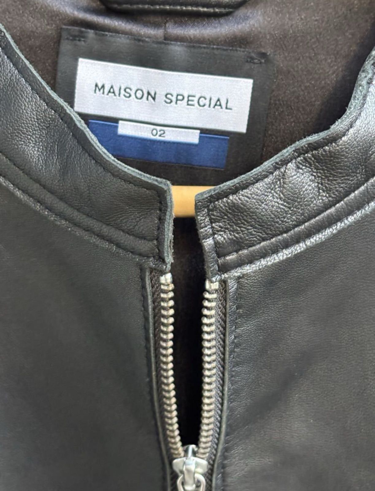 【値下】オーバーレザージャケット/MAISON SPECIAL SALE】Faux Leather Oversized Blouson