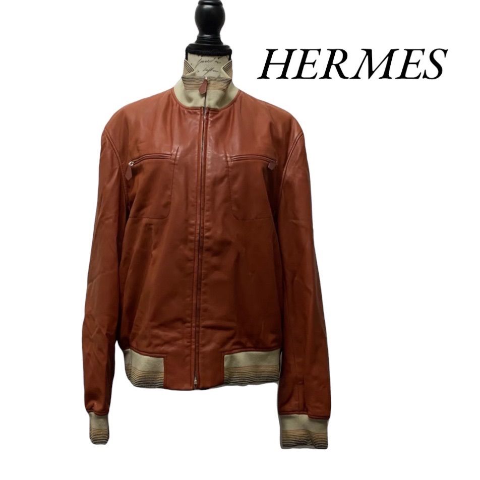 エルメス HERMES スイングトップ型 ジャケット 54 - ジャケット・アウター