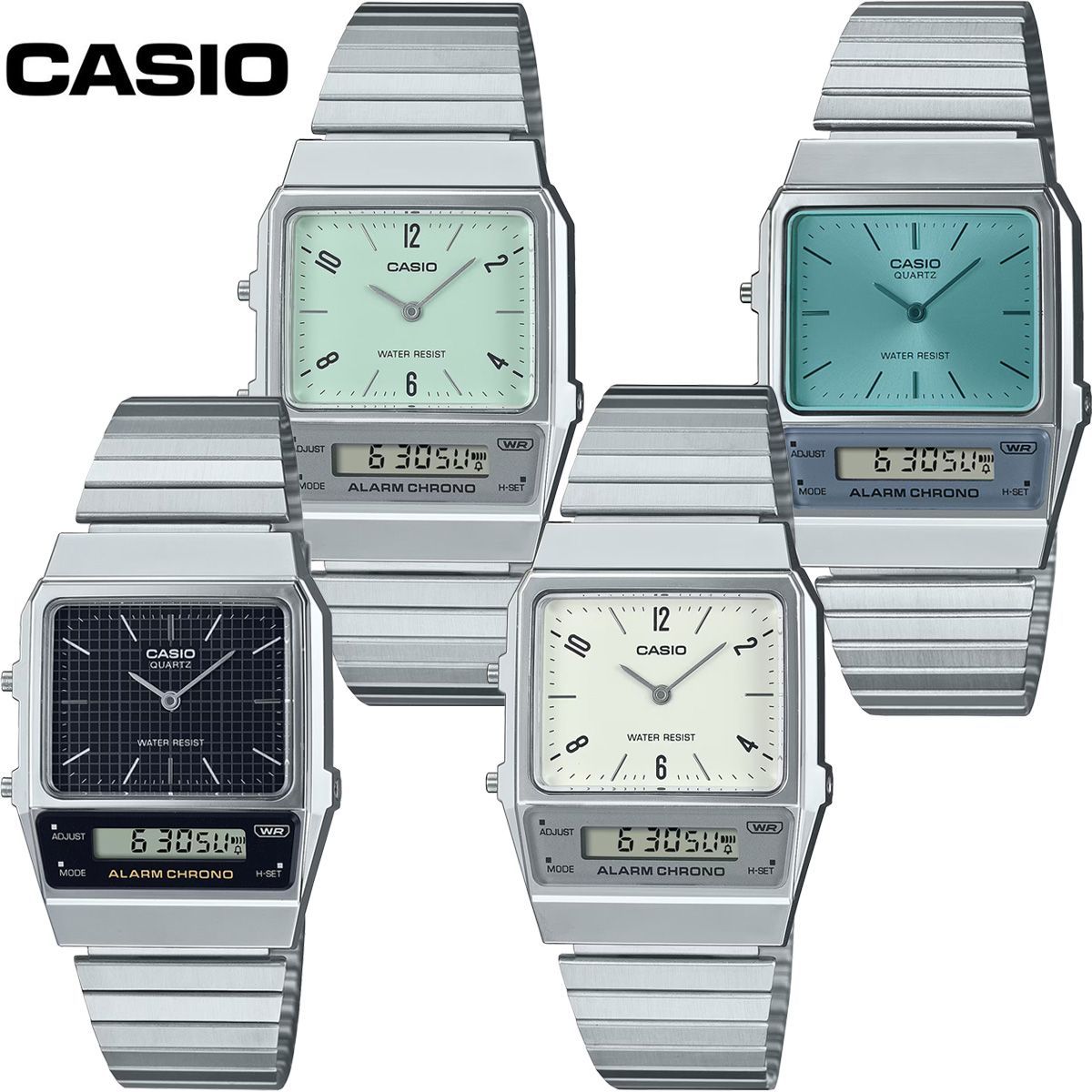(最終に値下げ) カシオ　casio 腕時計　デジアナ　レトロ　AQ800E AQ-800E-1AJF | CASIO