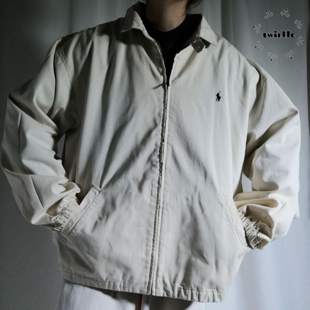 90s ポロ　ラルフローレン　スイングトップ　ドリズラージャケット 90s Polo Ralph Lauren ポロラルフローレン コットン ドリズラー