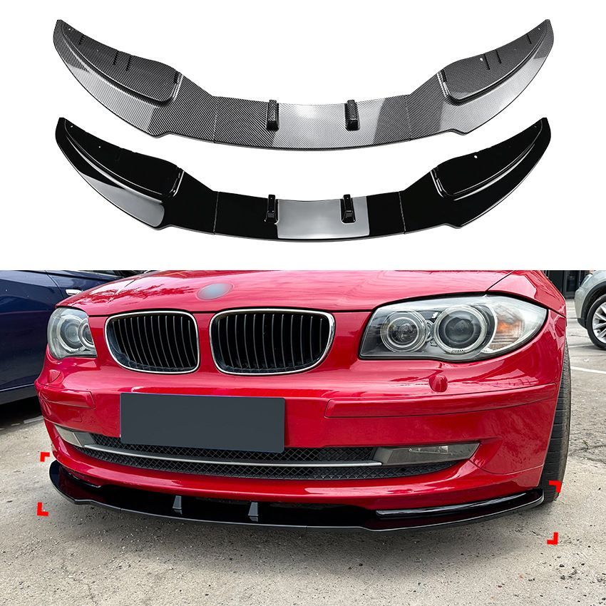 BMW 1シリーズ E81 E82 E87 E88 LCI 2008-2011 前唇前<!-利用不可文字-!> 改装 ABS素材 カーボンファイバー |5.11LYC682人気注目