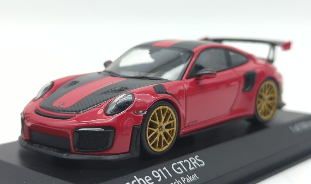 Paul s Model Art 1|43MINICHAMPS 410067221 Porsche 911 991.2 GT2RS Weissach Paket 2018 Red