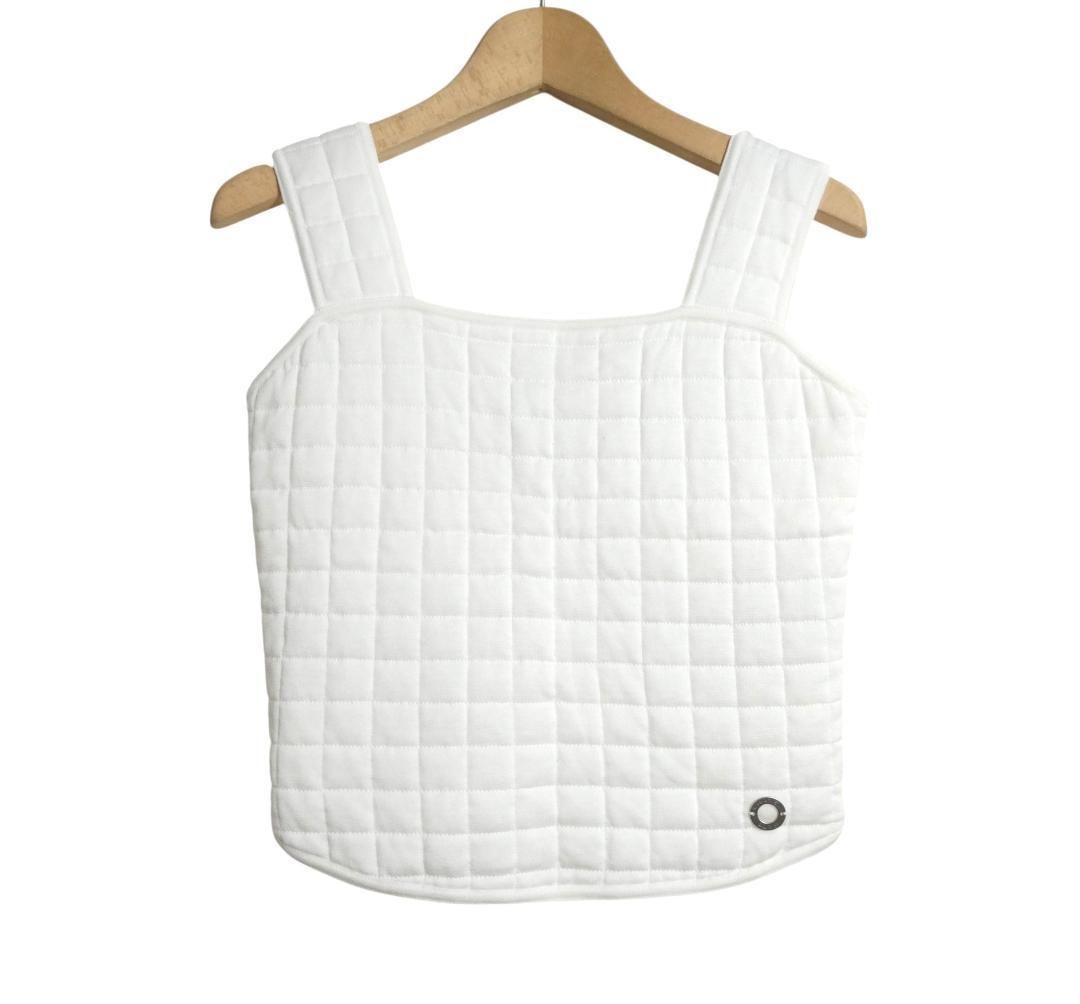 CHANEL シャネル チョコバー ベスト ノースリーブ 36 美品 CHANEL シャネル チョコバー ビスチェ タンクトップ ベスト