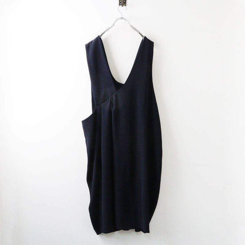 美品 2022SS エンフォルド ENFOLD ダブルサテン DOCKING DRESS 36  