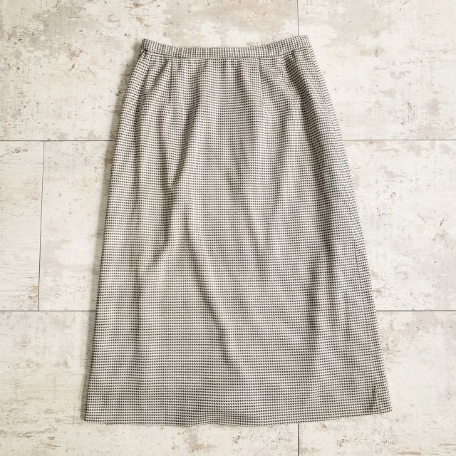  ピエールカルダン 千鳥柄 セットアップ ジャケット スカート M pierre cardin スカートセットアップ セットアップ