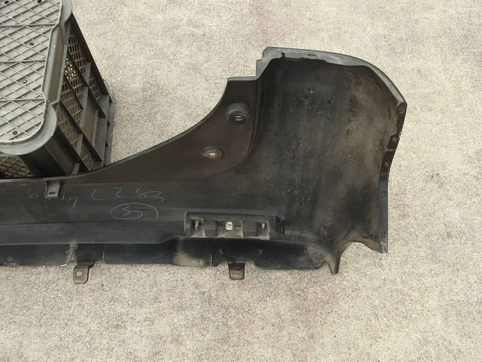 タント DBA-L375S リア バンパー 52159-B2070-A1 W24 ホワイトパール X