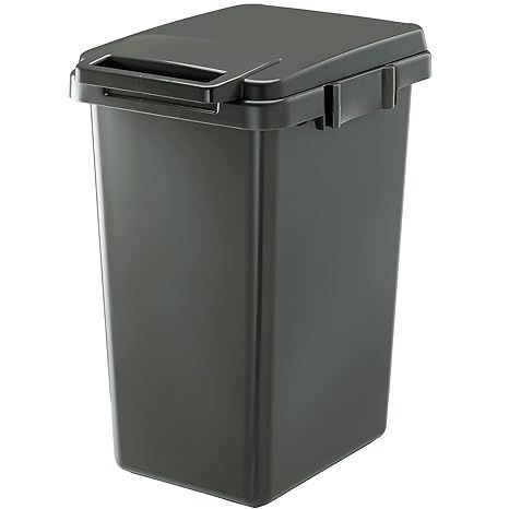 リス ゴミ箱 ハンドル 片手で開く連結ダスト ボックス 45L ダークグレー HOMEu0026HOME 45J 日本製 180524