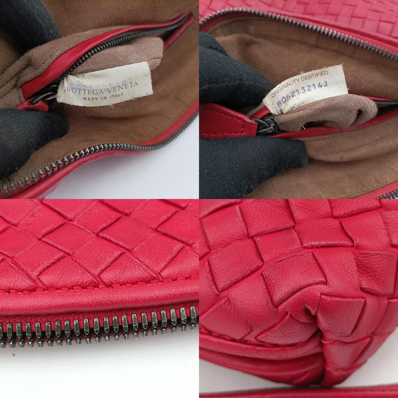 Venetaノディーニ イントレチャートレッドラムスキンB06213214J