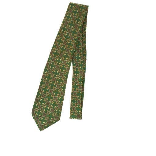 【中古】 エルメス(Hermes) ネクタイ シルク グリーン 08GA353