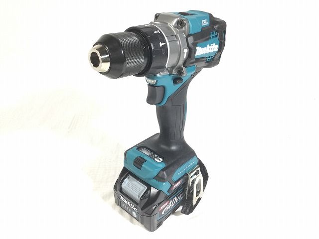 ☆未使用品☆ makita マキタ 40Vmax 充電式 震動 ドライバドリル HP001GRDX 青/ブルー バッテリー2個(2.5Ah) 充電器+ケース 96923