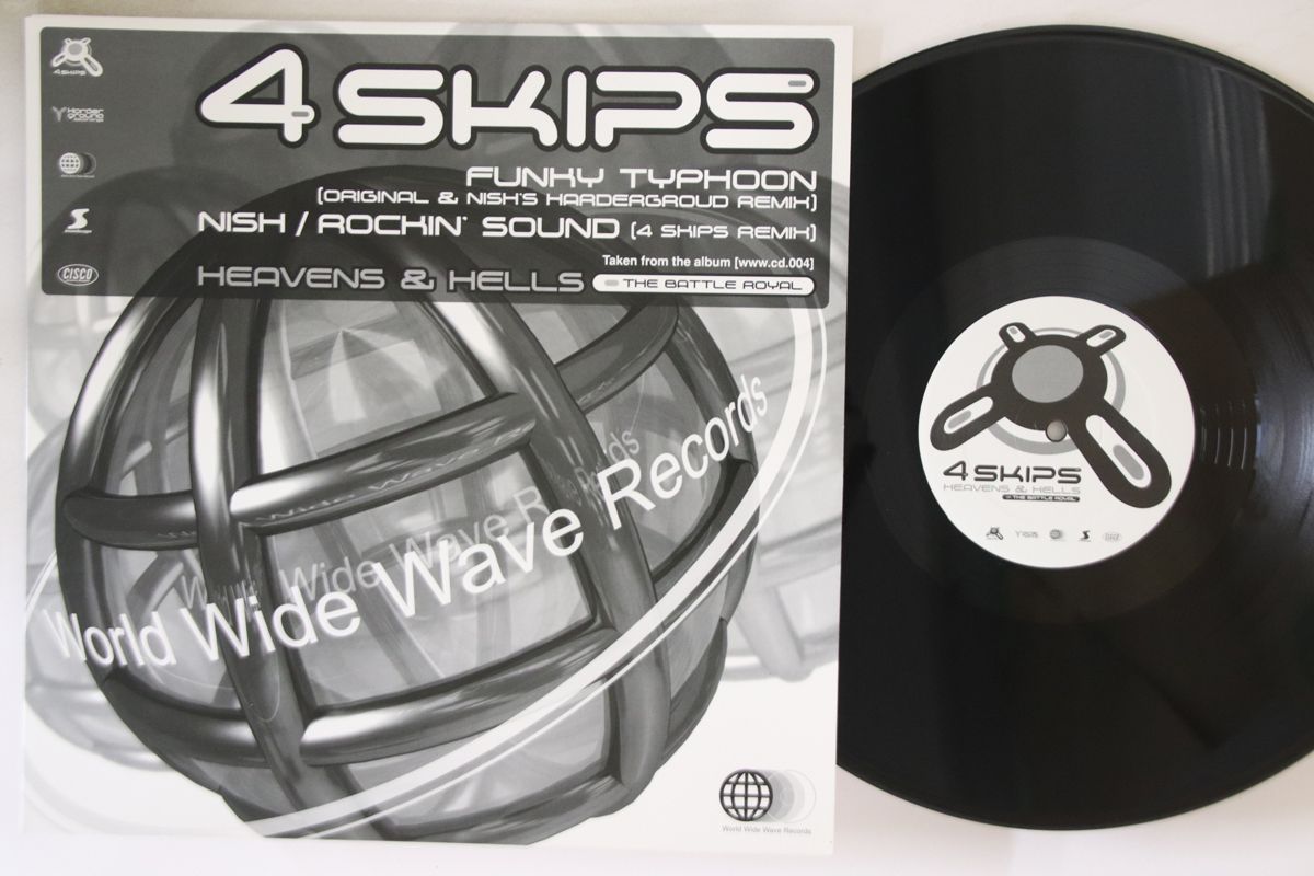 12" 4 Skips Funky Typhoon WWW12003 WORLD WIDE WAVE /00250  