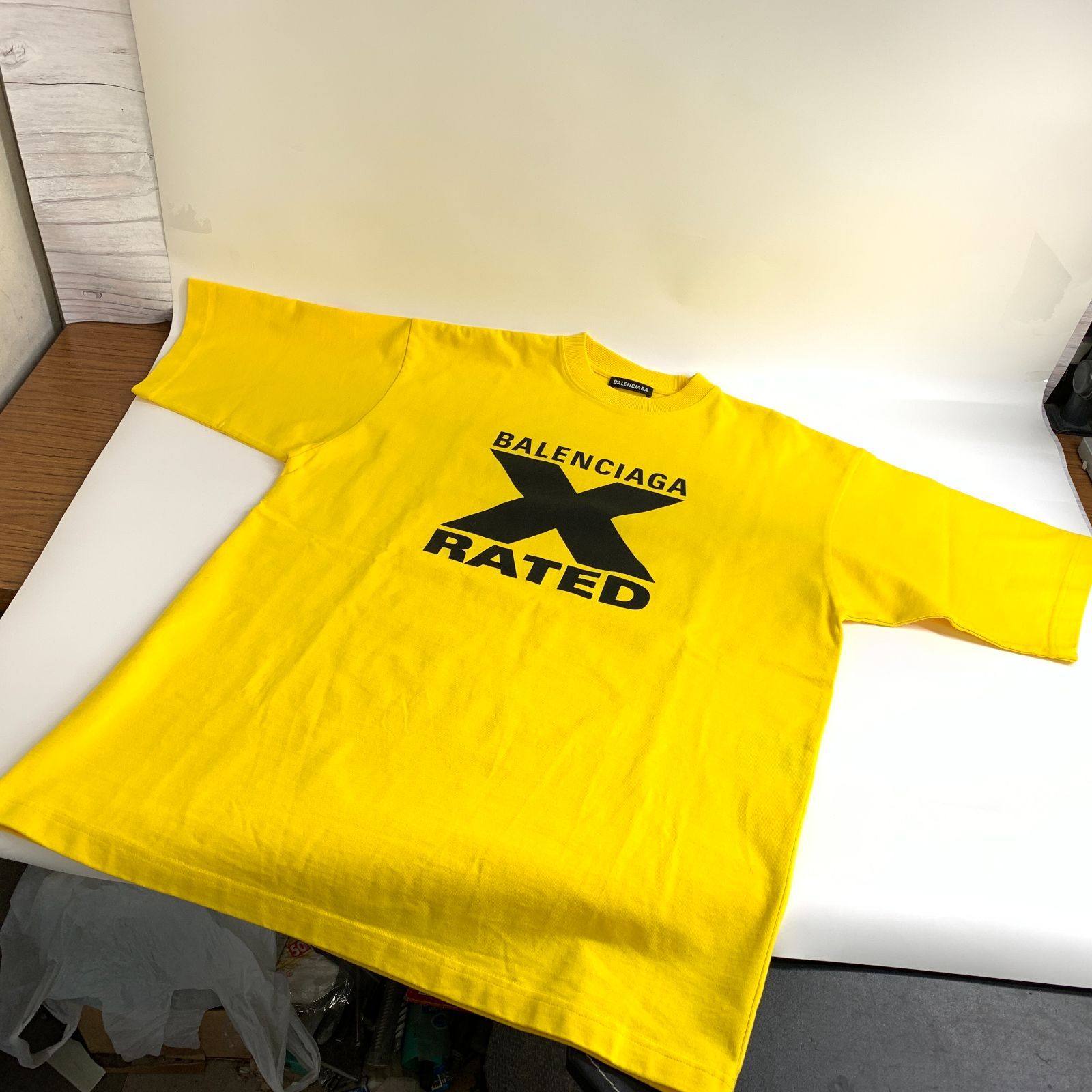 f001 G 極美品 BALENCIAGA バレンシアガ 620969 X-RATED 半袖