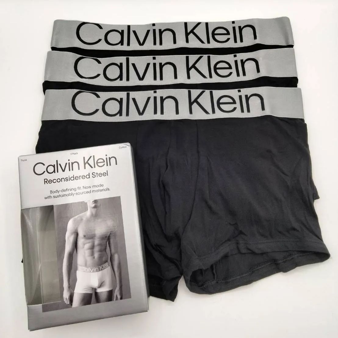 【大人気商品】Calvin Klein(カルバンクライン) ローライズボクサーパンツ ブラック M/Lサイズ 3枚セット メンズボクサーパンツ  男性下着 NB3130