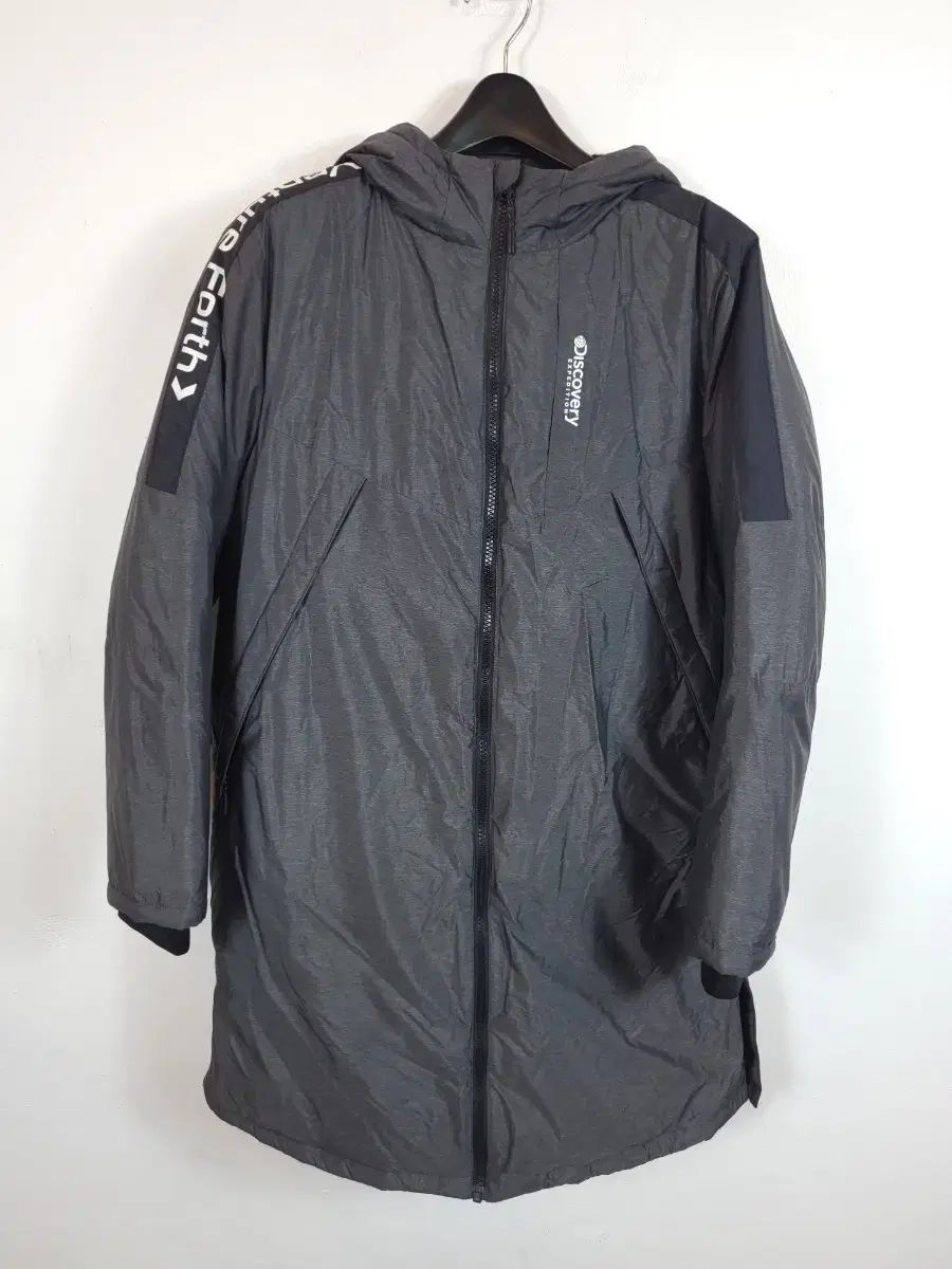 キッズ DISCOVERY ロング フード ダウン パディング 150 ほぼ