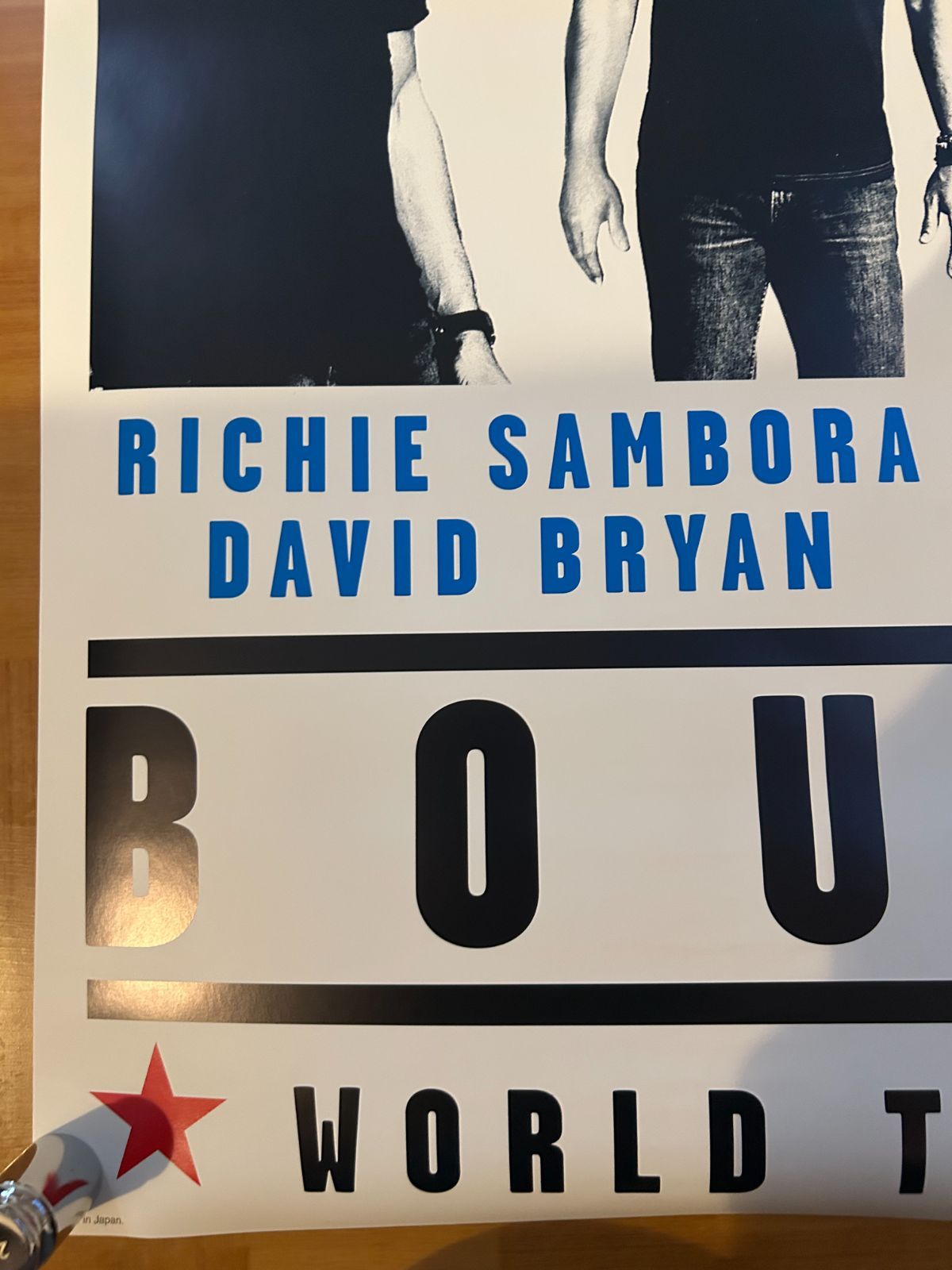 BON JOVI ボン・ジョヴィ BOUNCE ジャパンツアー ポスター ボン・ジョヴィ BON JOVI / Bounce World TOUR 2003年