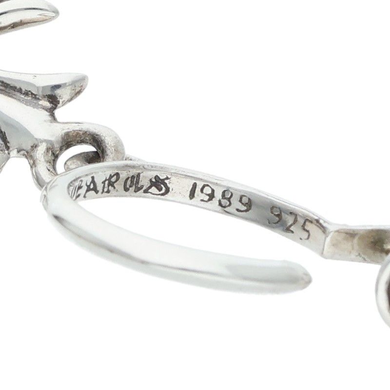 タイニー CH クロス フープピアス シルバー　（ノーブランド） CHROME HEARTS クロムハーツ（原本無） タイニー CHクロス