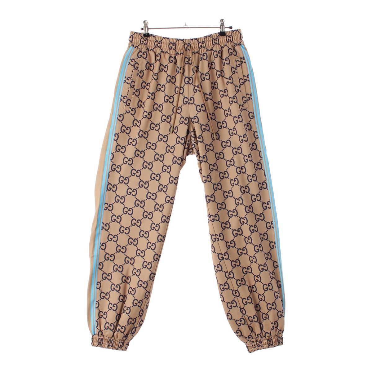 グッチ 24AW コットン GGプリント テクニカル ジャージ ジョギング パンツ ボトムス 787881 ブラウン M【中古】