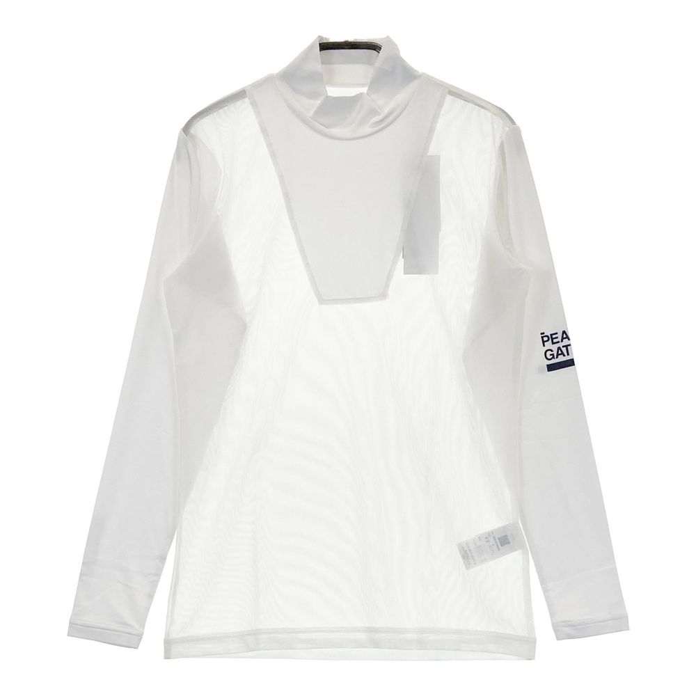 サイズ 3 PEARLY GATES パーリーゲイツ モデル COOLメッシュ 長袖 インナーTシャツ ホワイト系 240101530735 ゴルフウェア メンズ ストスト