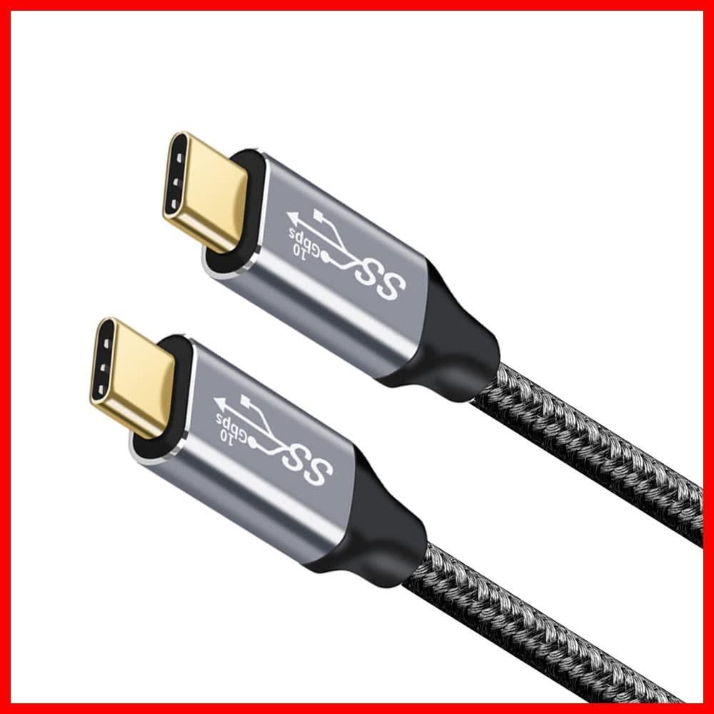 USB3.1 Gen2 10Gbps Cケーブル to 100W C PD急速充電 C 4K USB | 1M 60Hz映像出力 ケーブル ナイロン編みMacBook Pad Surface Switch Xperia Galaxy Pixel