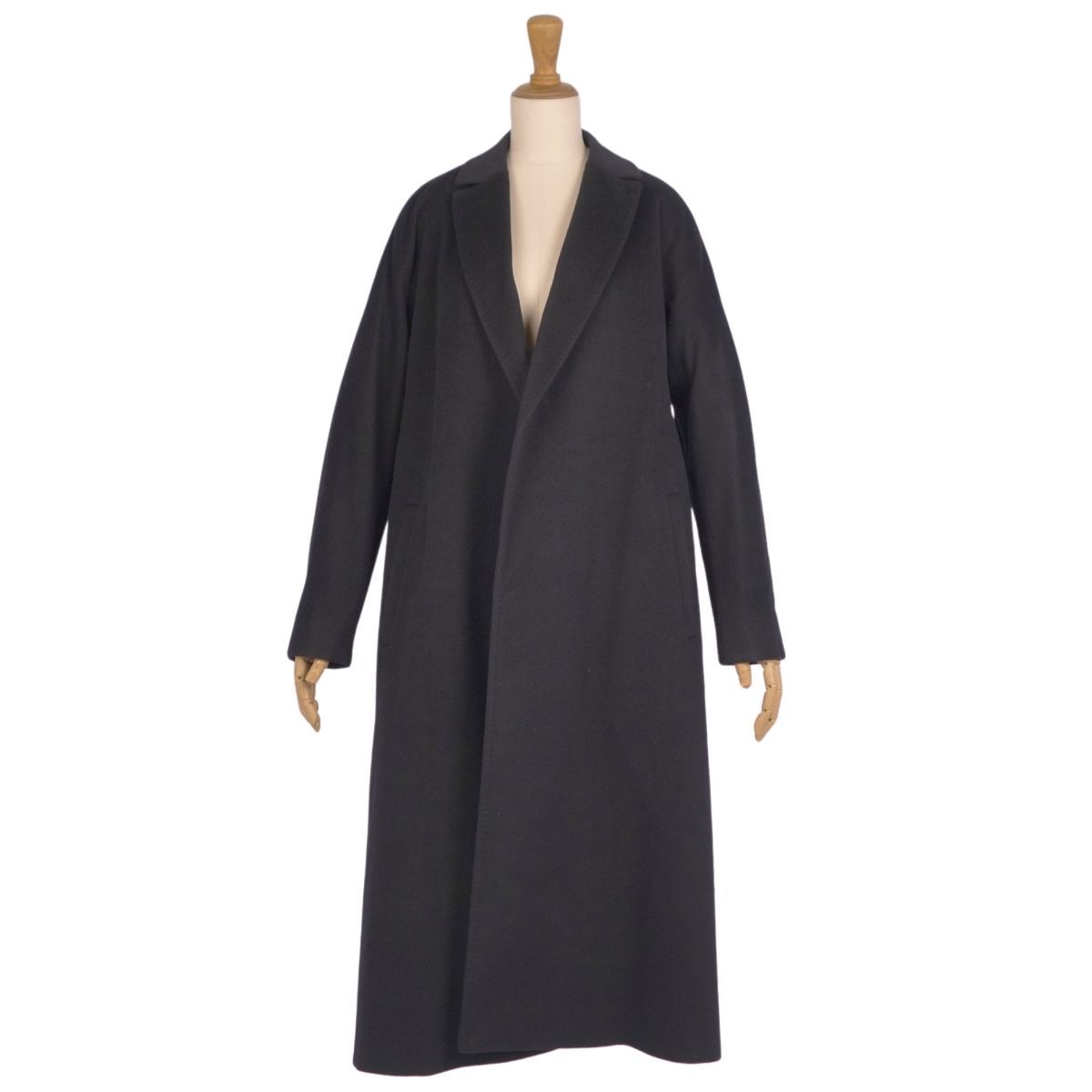 極美品 マックスマーラ Max Mara STUDIO コート ベルト付き ロン