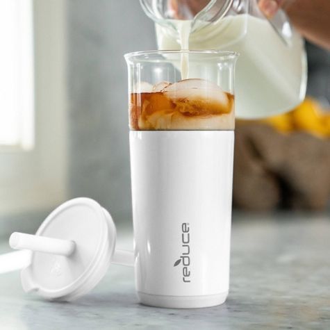 リデュース アスペン ガラス&ステンレス真空断熱タンブラー 591ml x 2本セット Reduce Aspen Glass & Stainless Steal Tumbler 20oz x 2pack