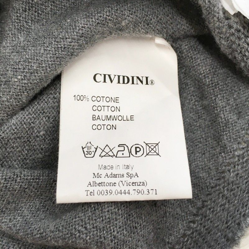 30063】 CIVIDINI チヴィディーニ 半袖Tシャツ カットソー サイズ38