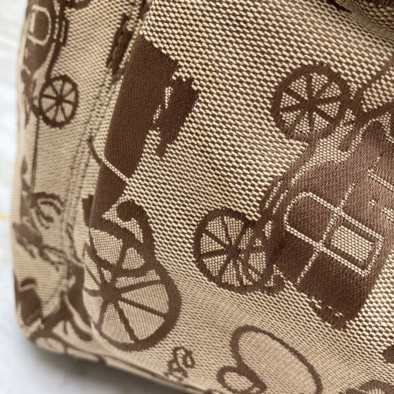 【美品】コーチ　トートバッグ　ハンドバッグ　レザー　シルバー金具　ライトブラウン 美品❣️COACH コーチトートバッグレディースブランドライト