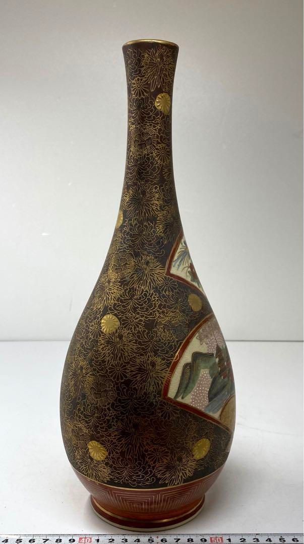 薩摩焼 花入 タニサ 高さ38㎝ 東山5-1222① 刺Expo_WS1_藪明山