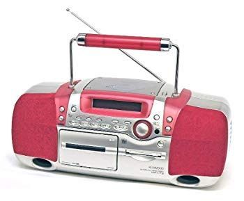 非常に良い KENWOOD ケンウッド JVC MDパーソナルステレオシステムRAMPAGE ランページ MDX-F3-R レッド CD|MD|カセット ラジカセ形状 d2ldlup