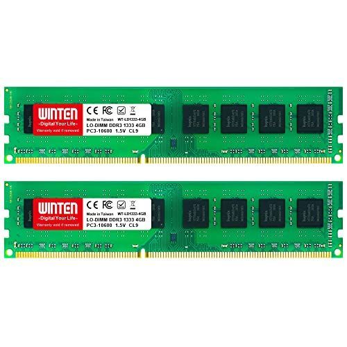 8GB(4GB×2枚) WINTEN デスクトップPC用 メモリ 8GB(4GB×2枚) PC3