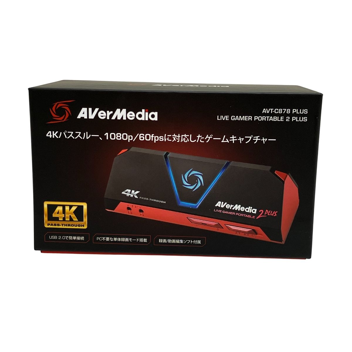 AVERMEDIA キャプチャーボード Live Gamer Portable 2 PLUS AVT-C878 PLUS ゲーム配信向け T10518975