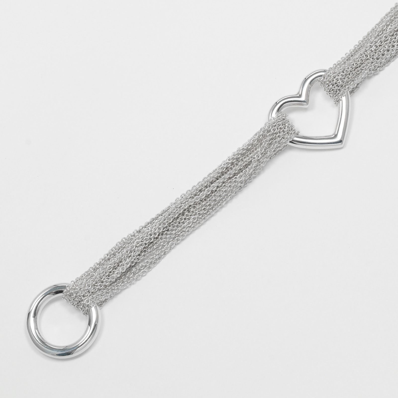 美品 TIFFANY＆CO オープンハート トグル ブレスレット 925 TIFFANY&Co.】ティファニー オープンハート トグル 腕周り約16.8