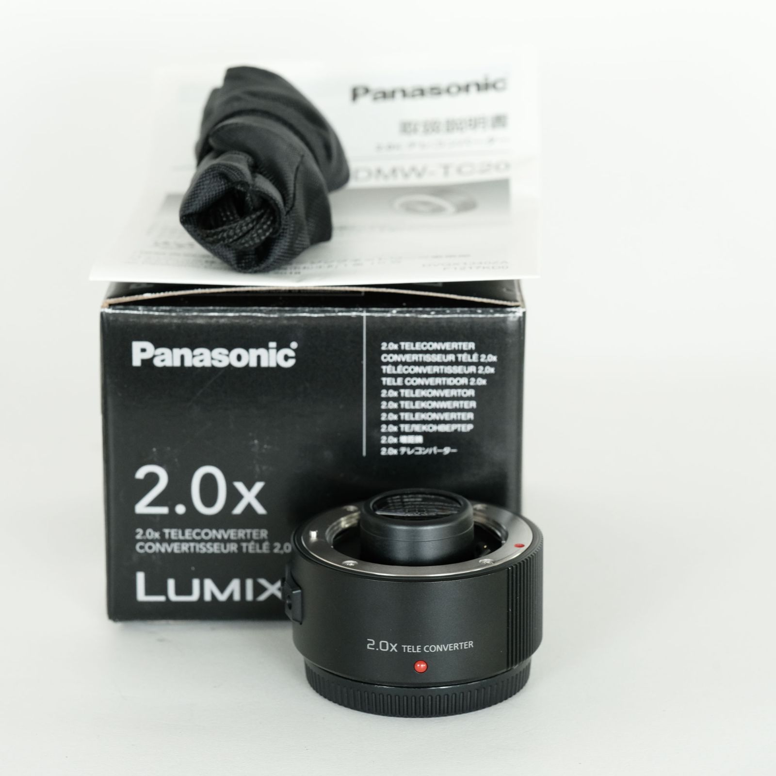 美品] Panasonic 2.0xテレコンバーター DMW-TC20 / マイクロフォー 