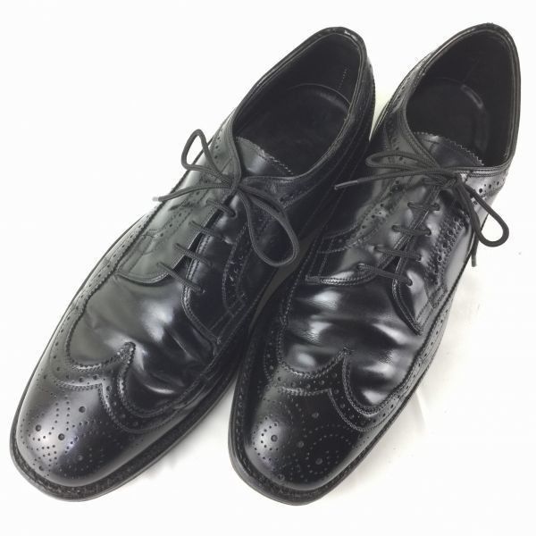 80-90s Vintage USA製 フルブローグ ロングウイングチップ〈黒/BLACK/ブラック〉 サイズ10.5*D/B* 28.0-28.5  管NO.ZC-59 #BUZZBERG - メルカリ