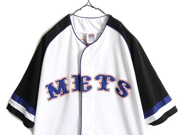 MLB オフィシャル TRUE FAN メッツ 半袖 ベースボール シャツ M-