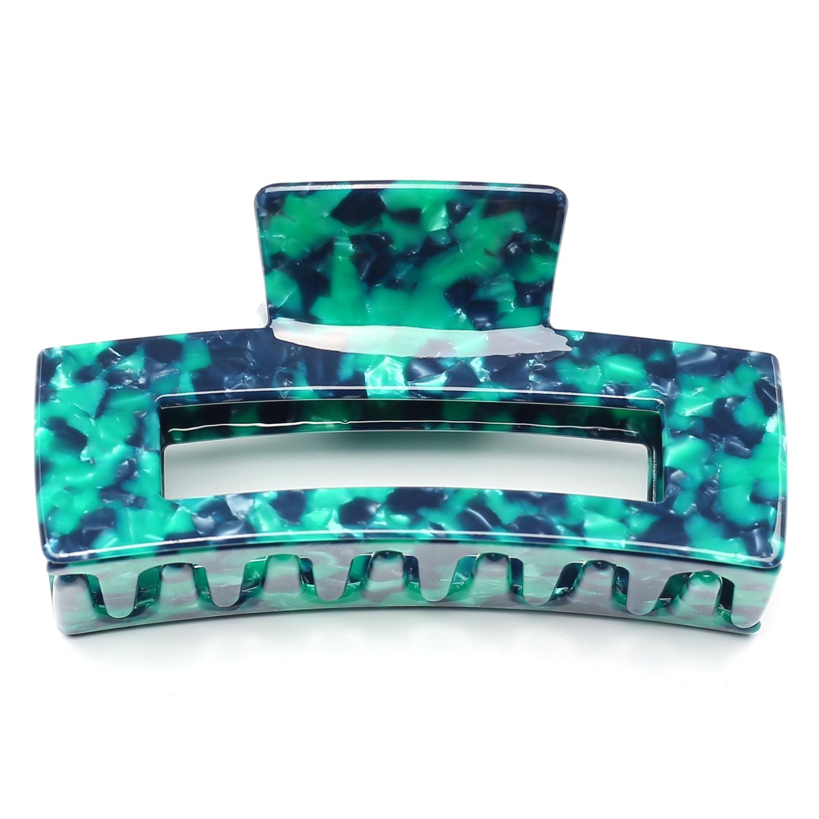 数量 QinGoo 大きめ しっかりとまる 髪止め クリップ 緑 バンスクリップ ヘアクリップ 大人 グリーン ヘア 韓国 レディース 1本 10 5 cm 7 cmGreen