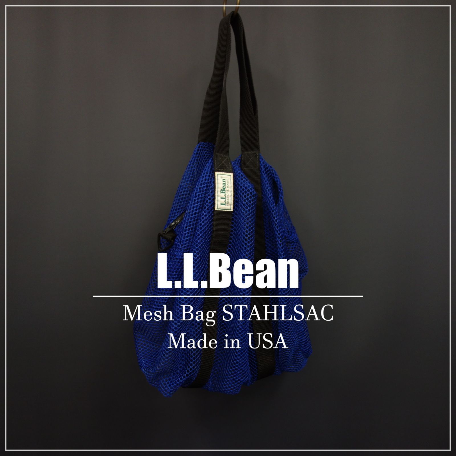 llbean メッシュバッグ　ビンテージ Yahoo!オークション - 90s USA製 LLBean メッシュバッグ 90年代