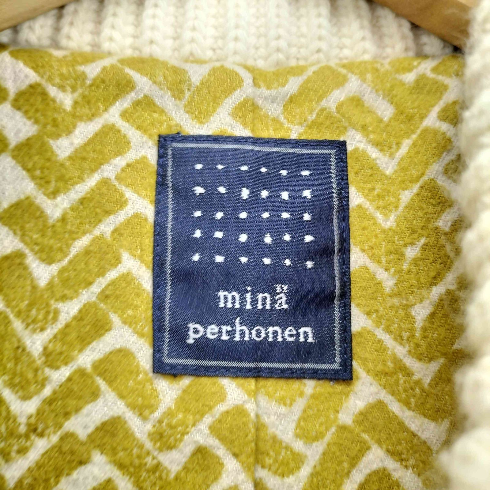 ミナペルホネン mina perhonen foot path ニットベスト