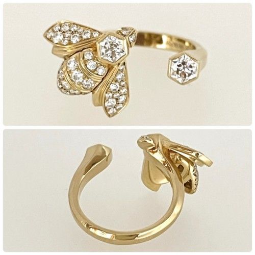 CHAUMET ショーメ ビーマイラブ リング 085065 750YG ダイヤモンド 