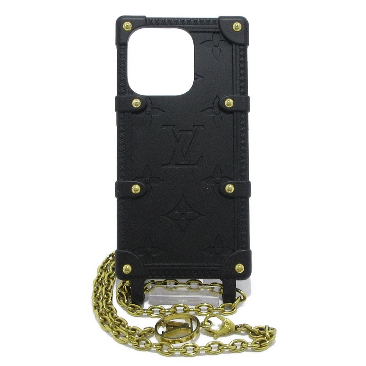LOUIS VUITTON ルイヴィトン 携帯電話ケース リトランクIPHONE14PRO M81997 ノワール iPhoneケース チェーンストラップ