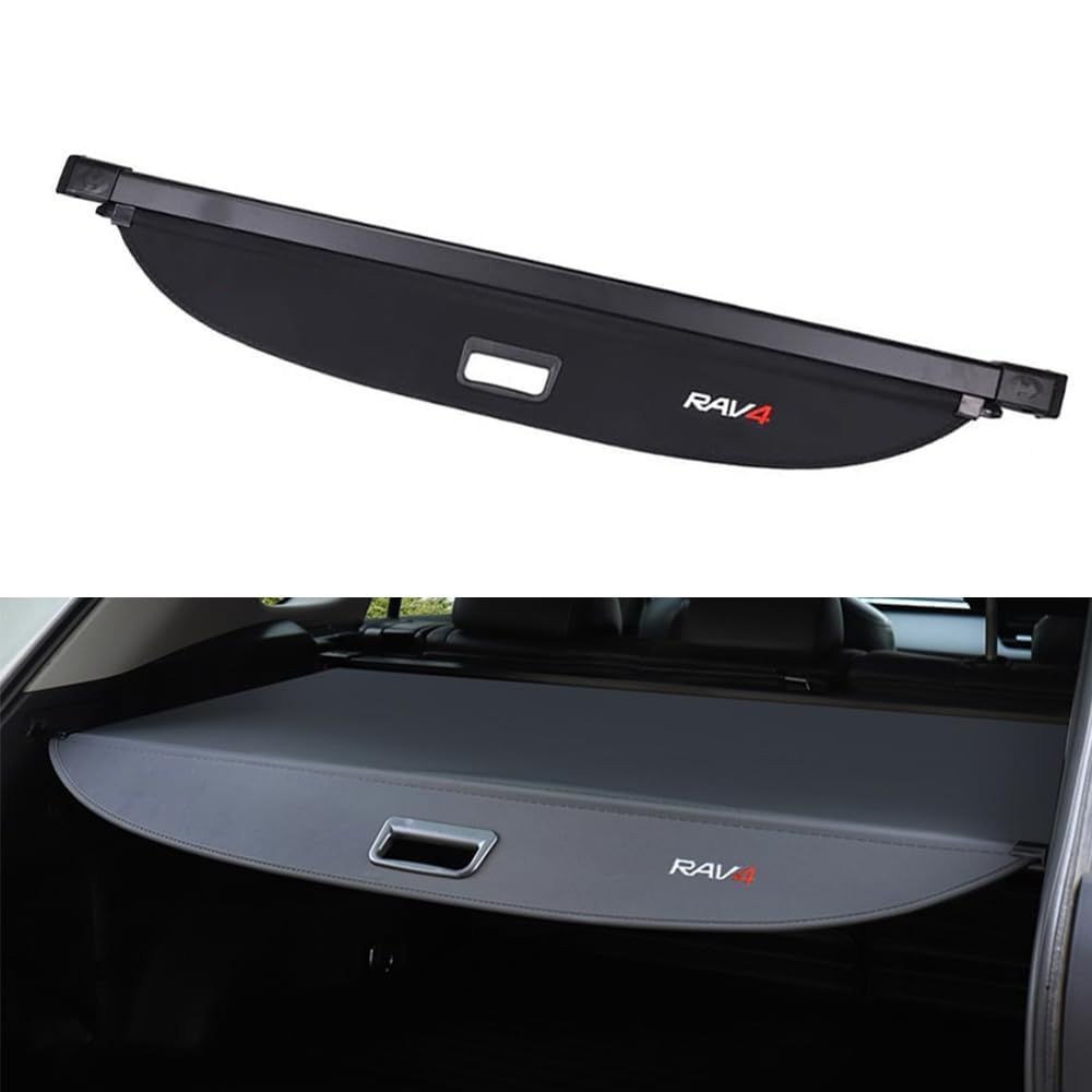 SAWAKAKI トヨタ RAV4 XA50系 トノカバー ロールシェード ラゲージ収納 トラックカバー プライバシー 保護 荷室整理 刺繍ロゴ アクセサリー 内装パーツ