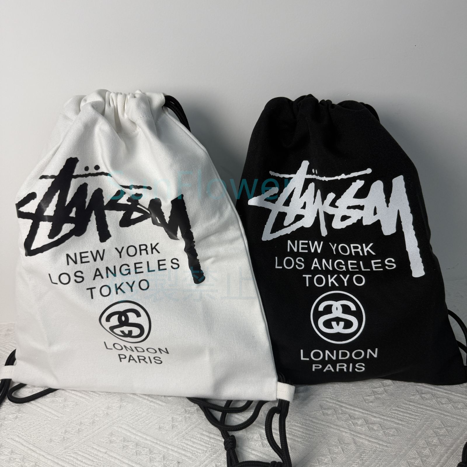 STUSSY ステューシー キャンバス リュックサック ☆送料・関税込☆Stussy☆Stussy Canvas Backpack Washed Black