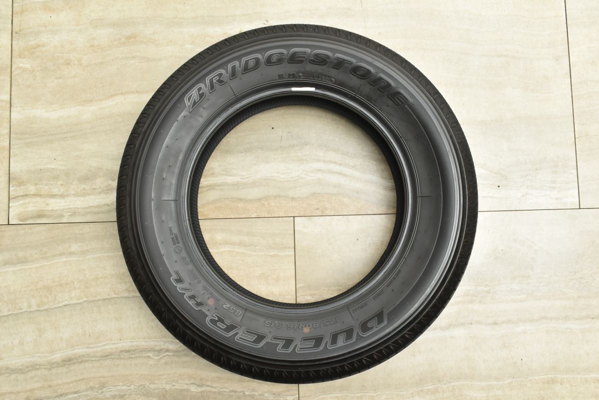 【バリ溝】【4本セット】175/80R16 BRIDGESTONE ジムニー等 2024年製 9.5分山 超バリ溝】ブリヂストン デューラー H/L 852