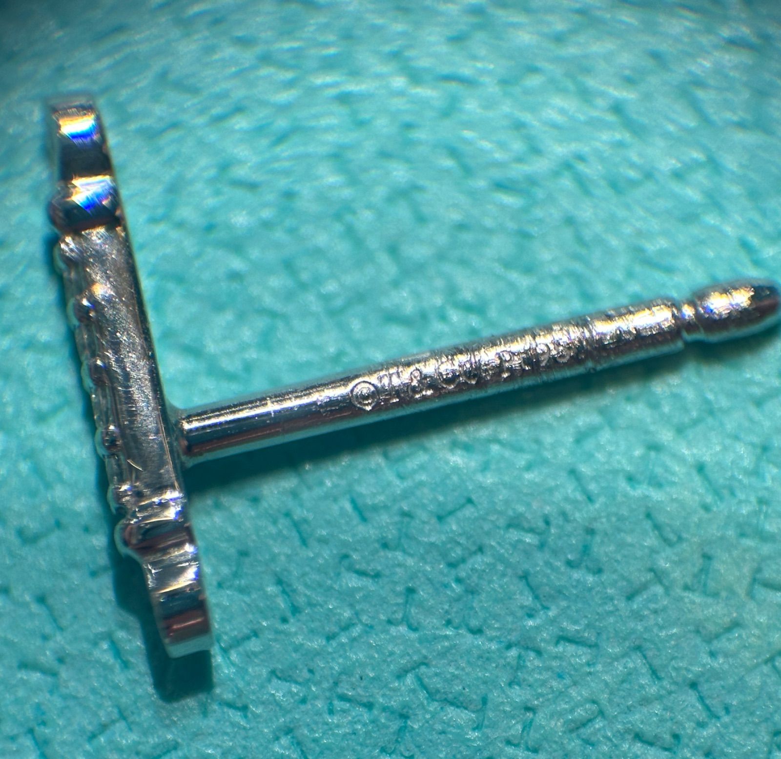 ティファニーPt950フルール ド リス ステム ピアス - メルカリ