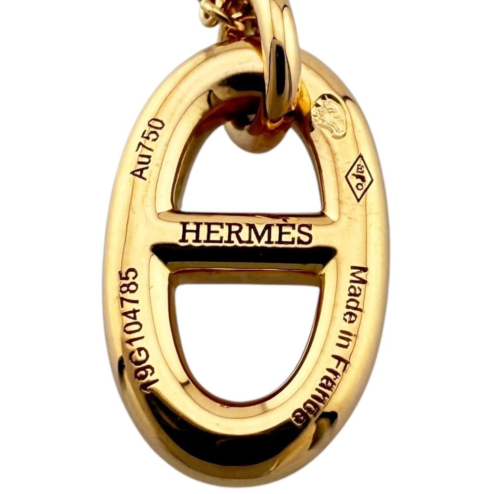 エルメス シェーヌダンクル ファランドール ネックレス 18金 K18ピンク  