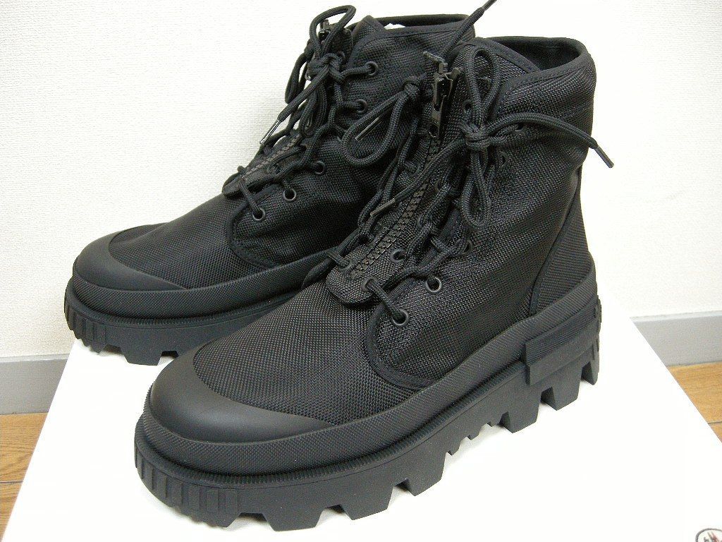 サイズ41-44 (26cm-29cm相当)■新品■モンクレール GENIUS HYKE ブーツ HYKE DESERTYX 黒 ブラック メンズ