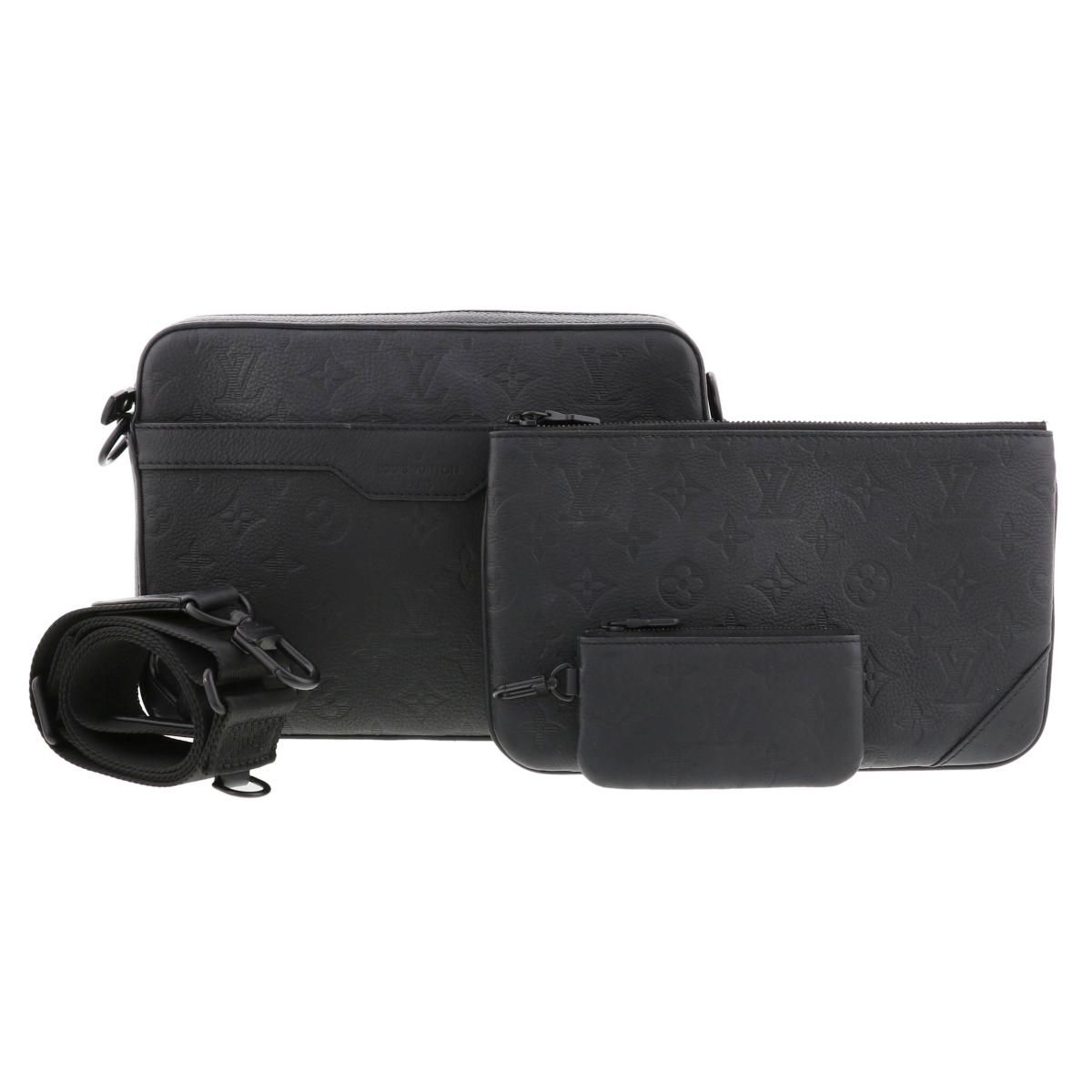 LOUIS VUITTON ルイヴィトン ﾄﾘｵ･ﾒｯｾﾝｼﾞｬｰ バッグ ショルダー|メッセンジャーバッグ Black M46602 used AB