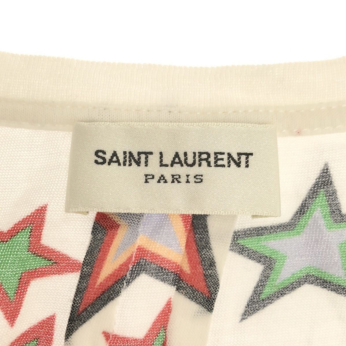 SAINT LAURENT PARIS サンローラン パリ 16SS スタープリントTシャツ